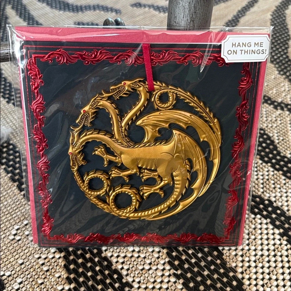 💎SUPER RARE💎🆕Papyrus-Game Of Thrones Large Ornament Card